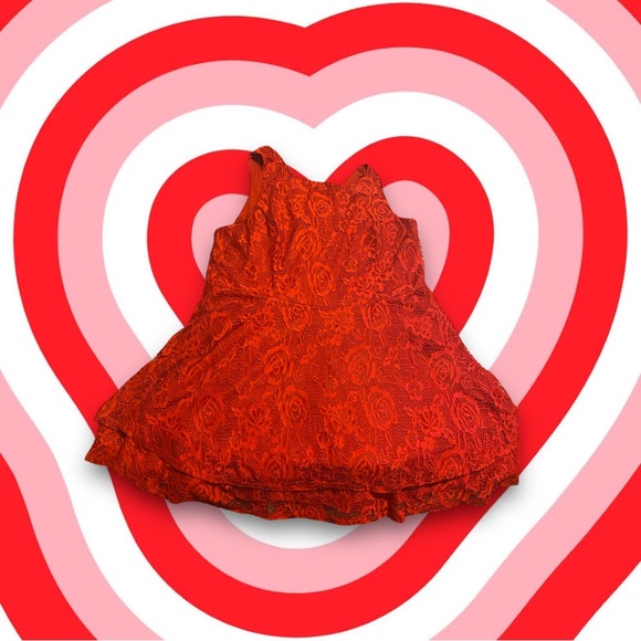 Homecoming Plus size Red Lace Dress - Picture 1 of 3